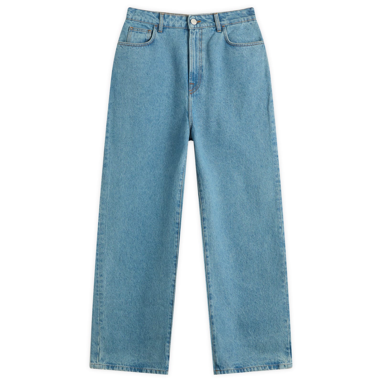 Róhe Women's Denim Blue Baggy Fit Denim Jeans