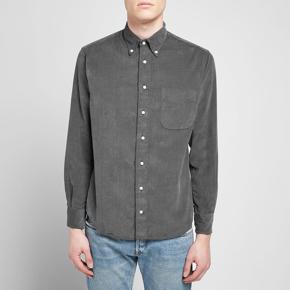 Grey corduroy shirt clearance