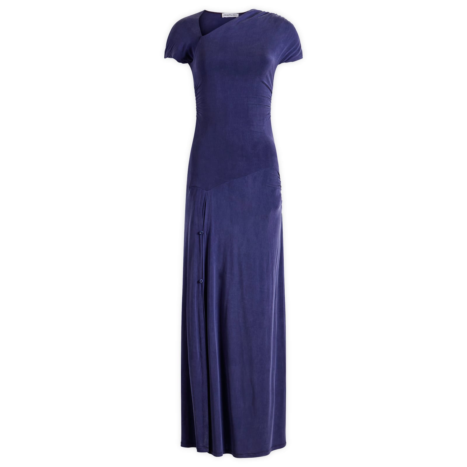 Peachy Den Women's Kylie Vent Maxi Dress in Aubergine, Size Small