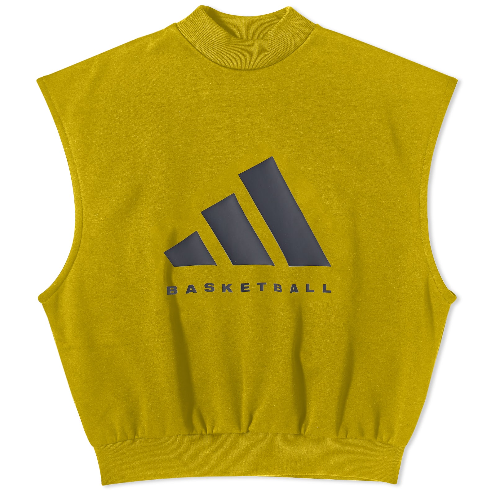 Adidas Basketball Sleeveless Logo TShirt Pulse Olive END. (US)