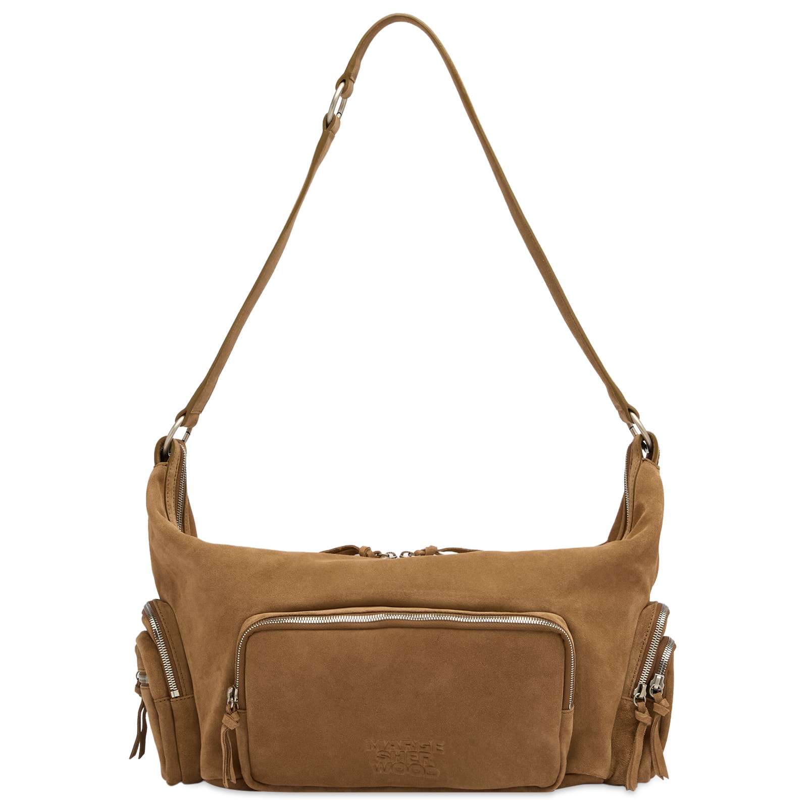 [Margesherwood ] / ☆ CITY HOBO EW / cappuccino suede MARGESHERWOOD City Hobo Ew Bag Cappuccino Suede | END. (US)