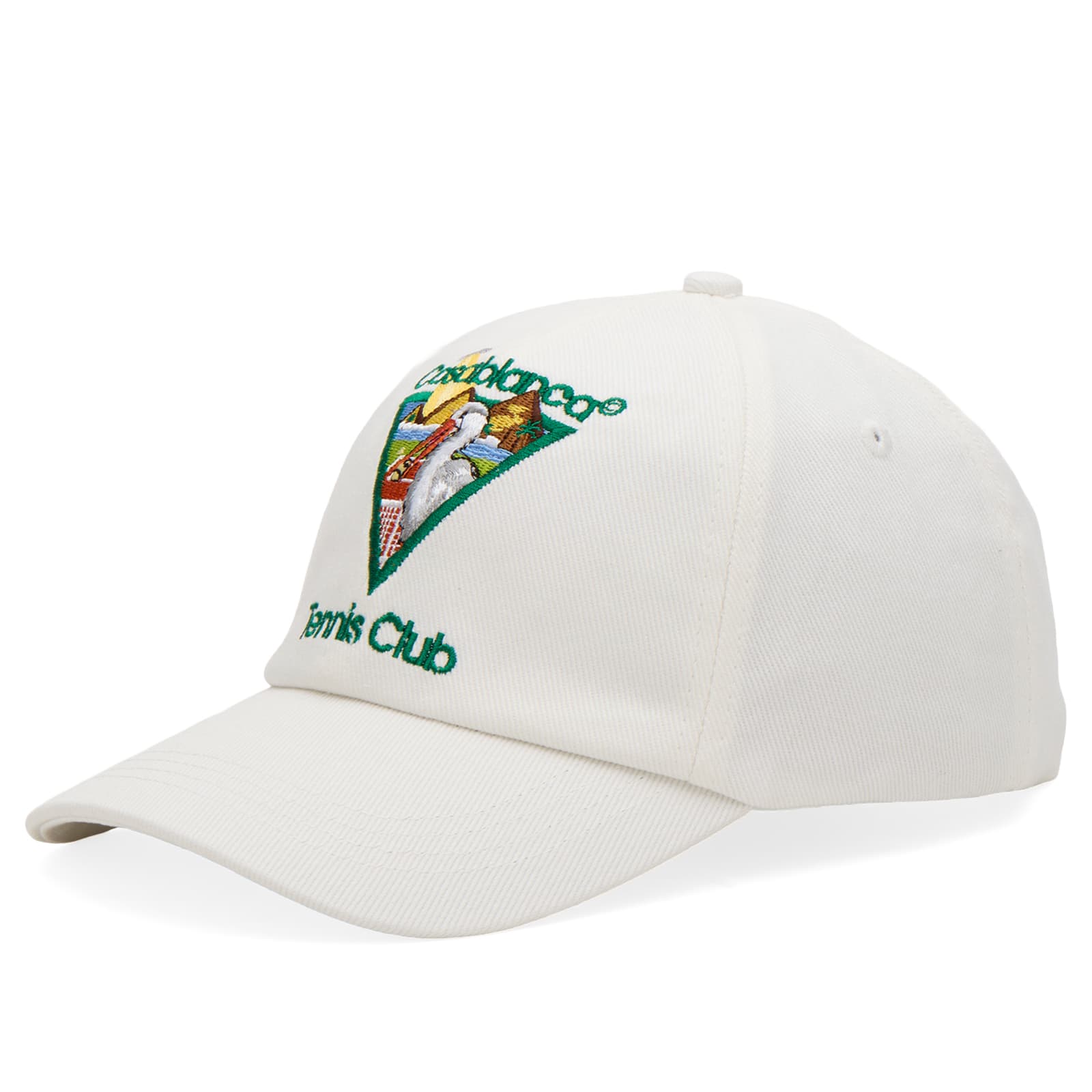 Casablanca Men's Pyramid Abduction Tennis Cap in White