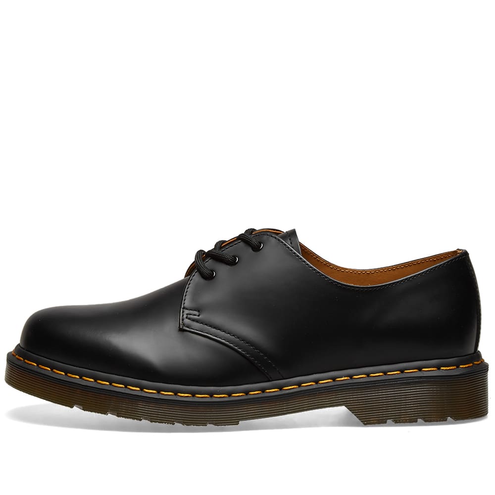 dr martens 1461 shoe black smooth