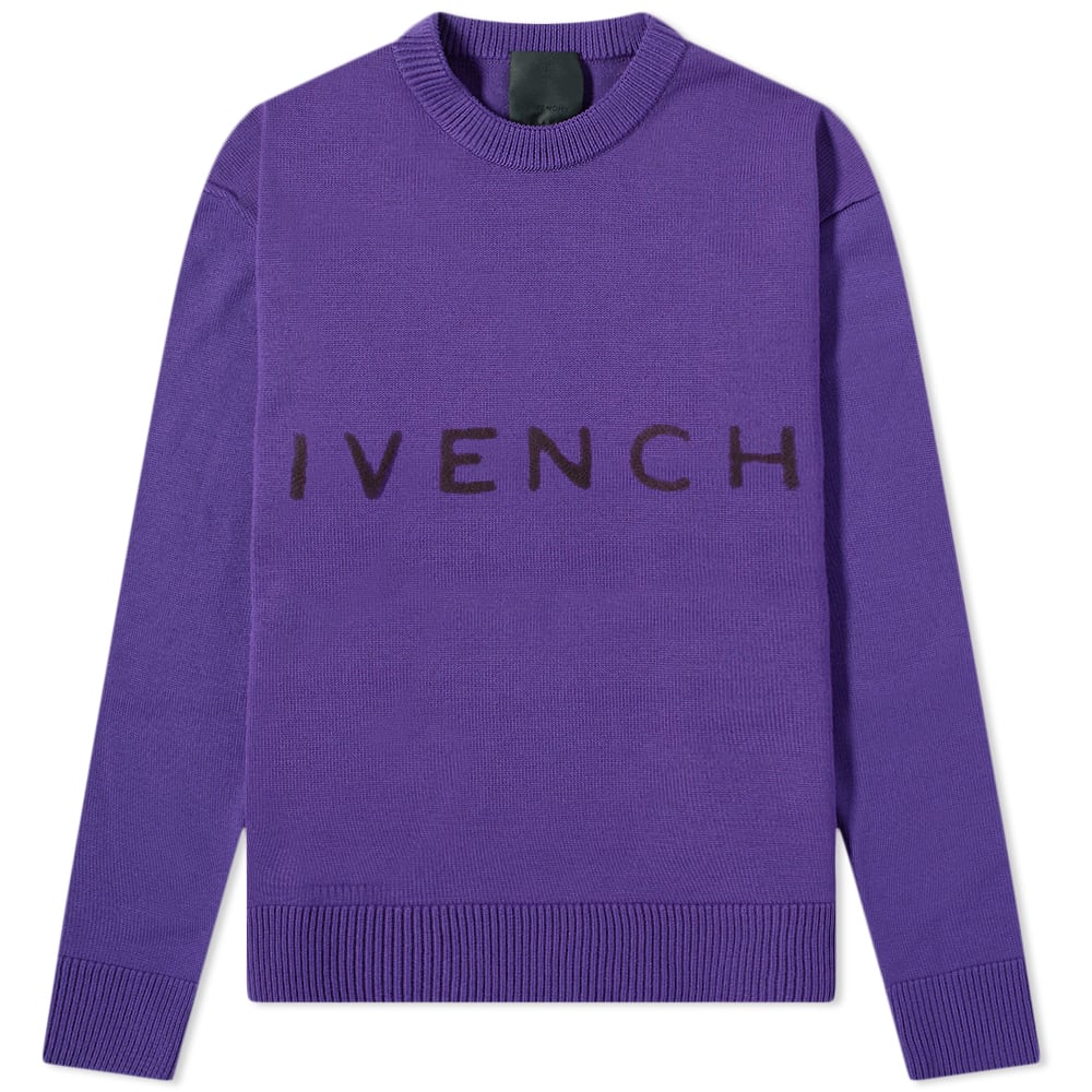 Givenchy 4G Logo Crew Knit Purple | END 