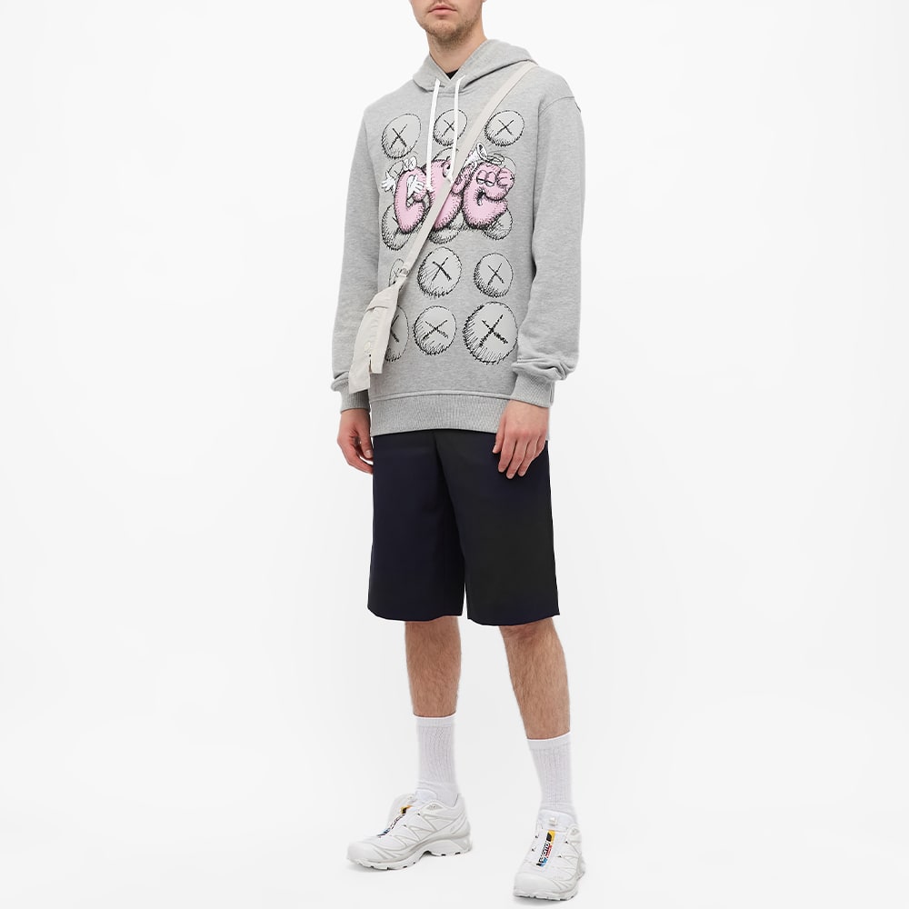 Comme des Garcons SHIRT x KAWS Print Popover Hoodie Grey | END.
