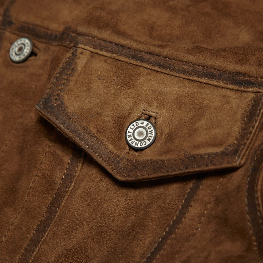 Edwin Suede Rider Jacket Brown | END. (US)