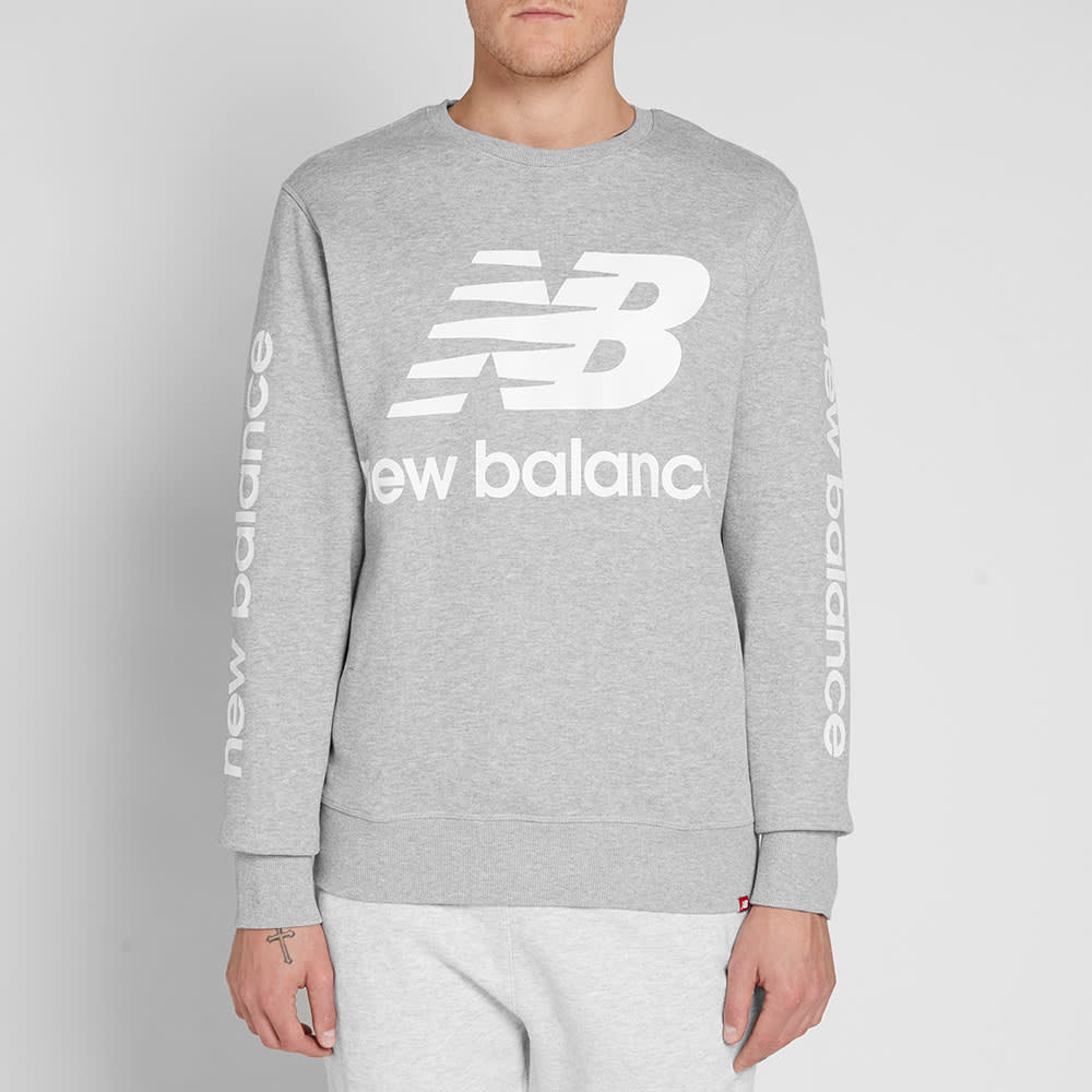 New Balance Essentials Logo Sweat Grey | END. (TW)