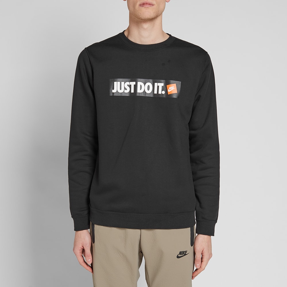 Nike Just Do It Crew Sweat Black | END.