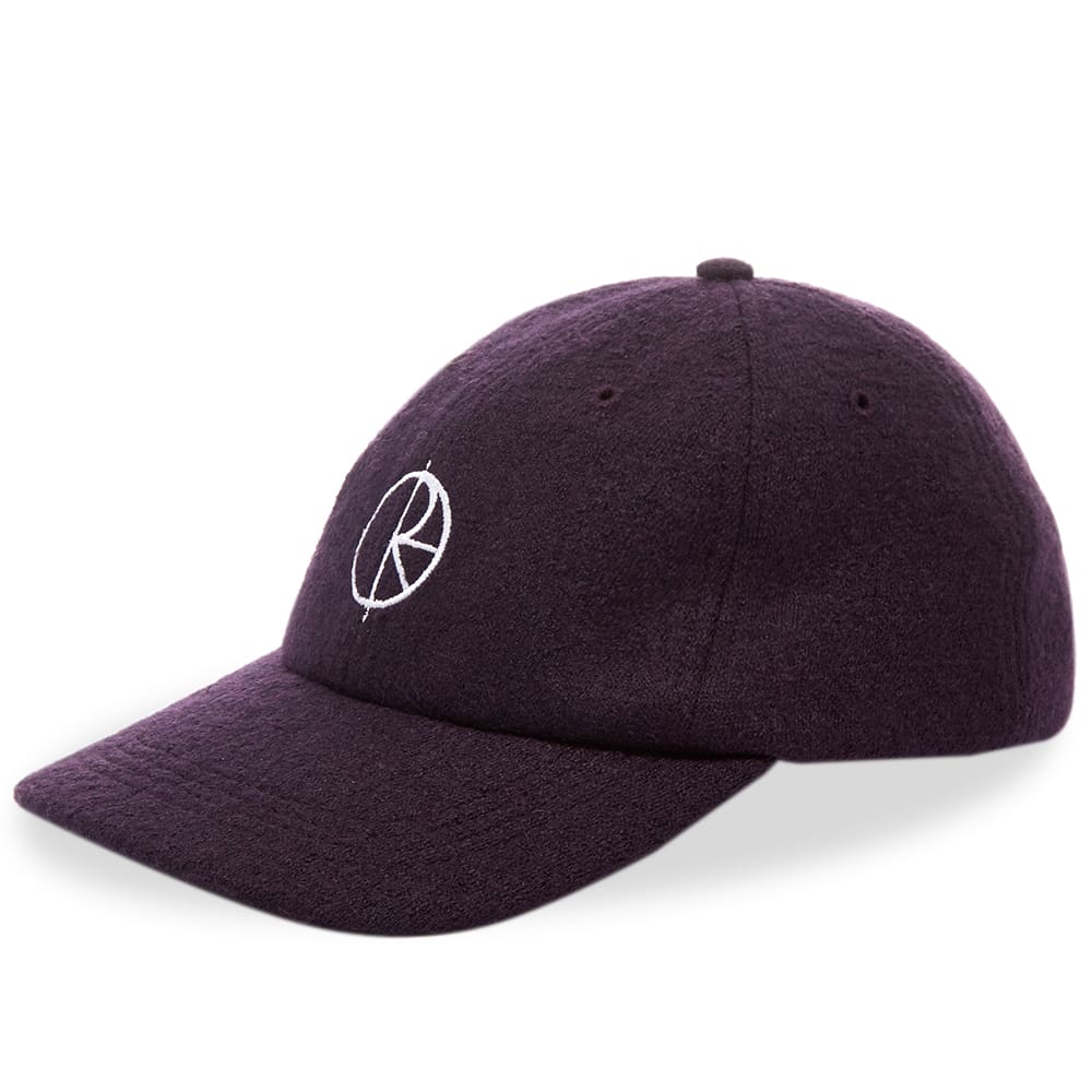 Infused with Scandinavian style, this woolly cap from Polar Skate Co. is the perfect winter essential that will complement any look. Arriving in a rich plum colouring, the unstructured six-panelled cap boasts a slightly oversized ‘dad’ fit, delivering soft comfort and offering skate-ready style with every wear.  

60% Wool, 35% Viscose, 5% Elastane 
6-Panels 
Curved Brim 
Embroidered Eyelets 
Embroidered Branding 
Adjustable Back Tab
