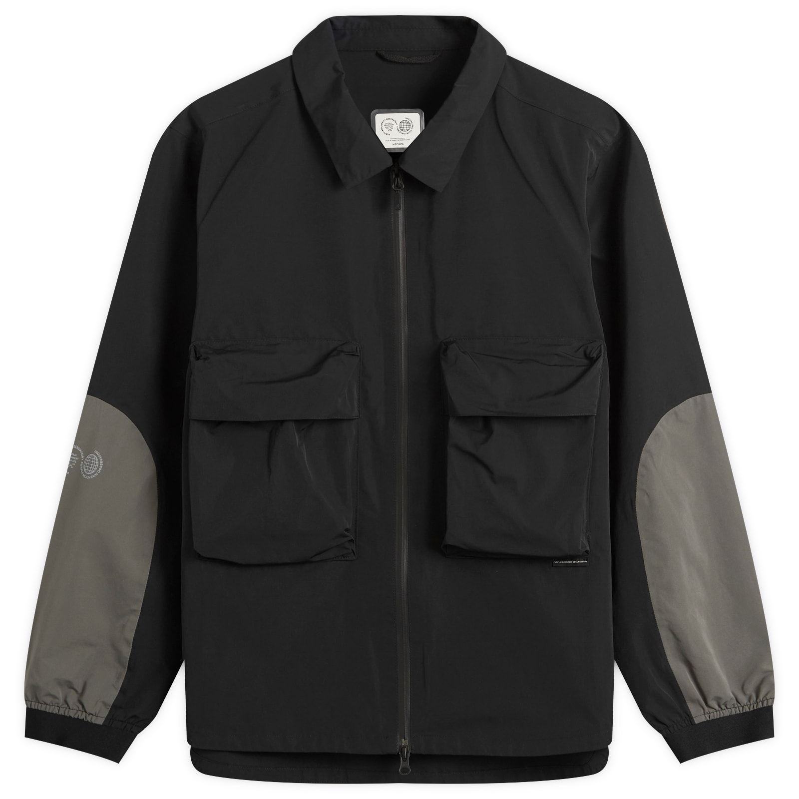 Purple Mountain Observatory — Purple Mountain Observatory Men's Climate Jacket in Black, Size X-Large