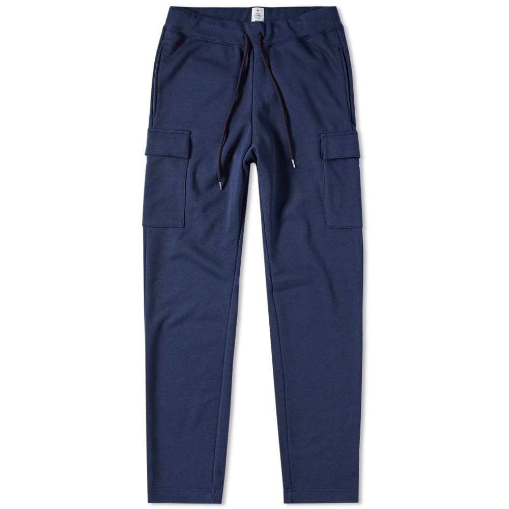 From the apparel line of the celebrated Yoshida & Co, the Head Porter Plus Cargo Sweat is produced with the years of design and manufacturing expertise that has put Porter where it is today. Cut to resemble a cargo pant, this casual sweat pant features large pockets to the thigh and a drawstring waistband.

Cotton-Blend Jersey
Drawstring Waistband
Utility Pockets
Made In Japan