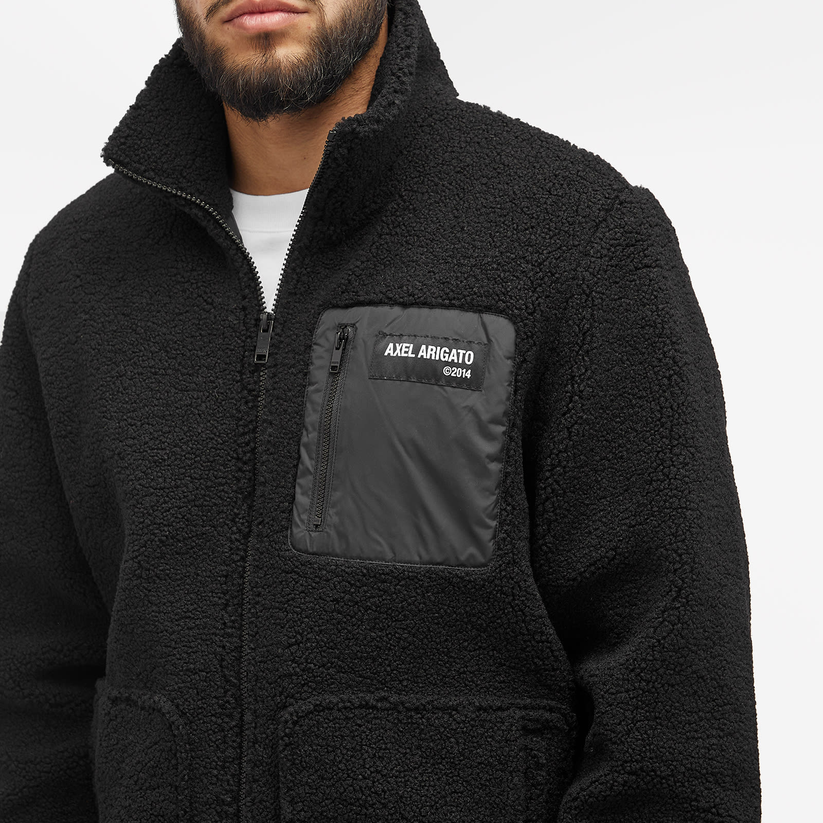 Axel Arigato Men's Billie Fleece Jacket Black | A2622001 | FOOTY.COM