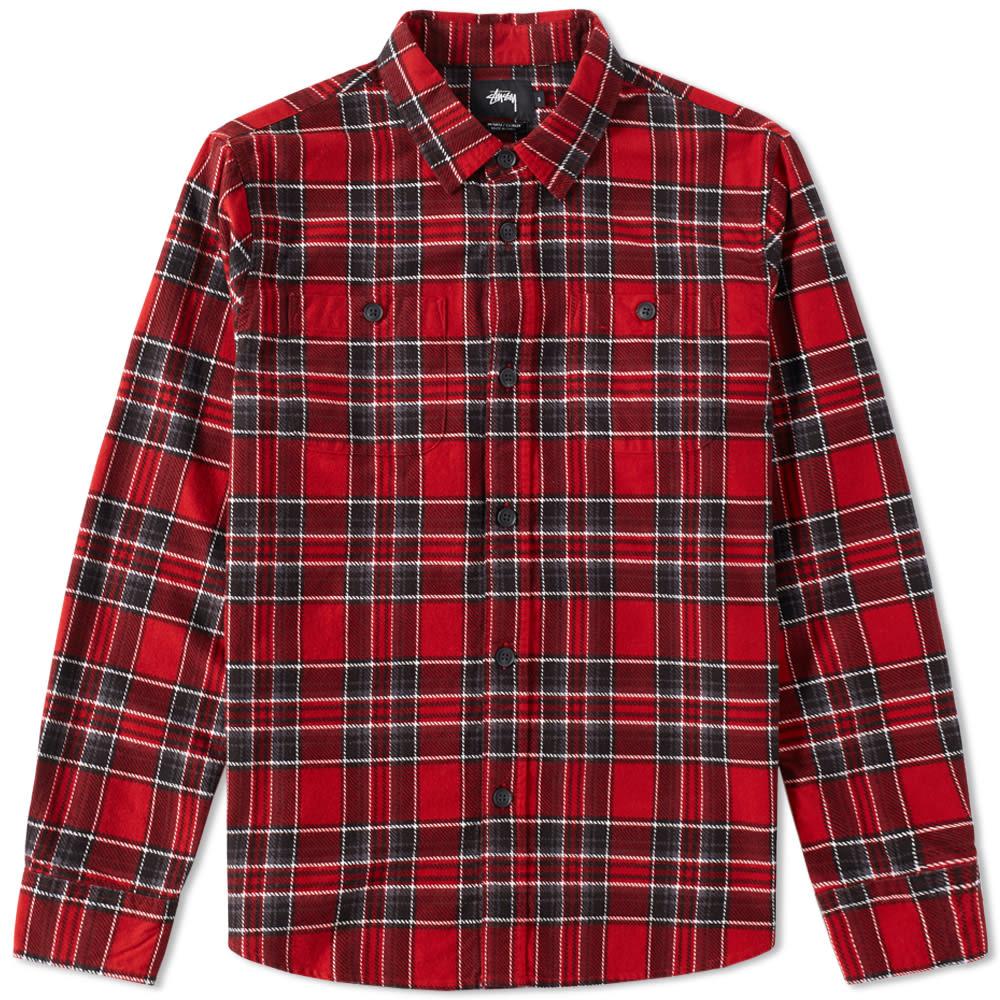 Originally sold around Laguna Beach, California from founder Shawn Stussy’s car, the surf-infused brand has evolved into a true streetwear behemoth. The Stüssy Double Brush Flannel Shirt takes on a rugged plaid design, cut from a mid-weight cotton flannel with a curved hem and two button-down chest pockets delivering subtle styling.

100% Cotton
Plaid Fabric
Two Button-Down Chest Pockets
Curved Hem