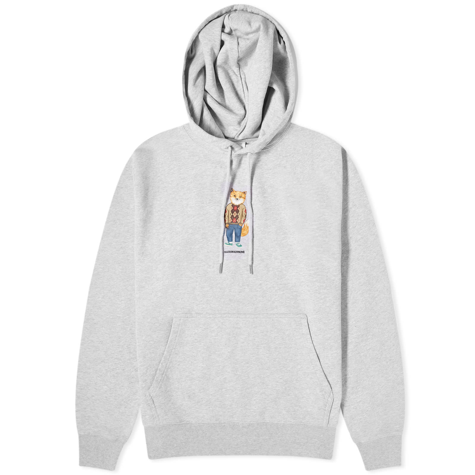 MAISON KITSUNE★DRESSED FOX REGULAR HOODIE フーディー Maison Kitsune DRESSED FOX REGULAR HOODIE Grey | BSTN Store