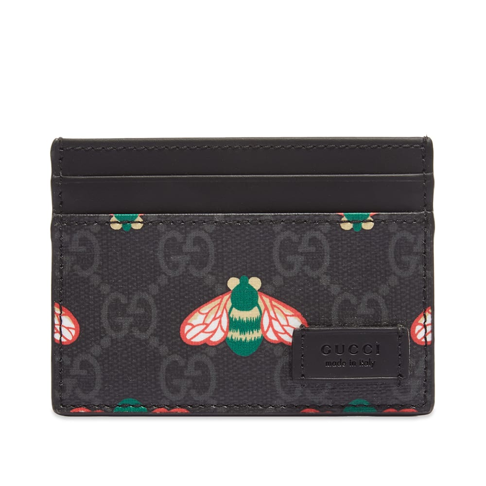 Gucci GG Supreme Bee Card Holder Multi 