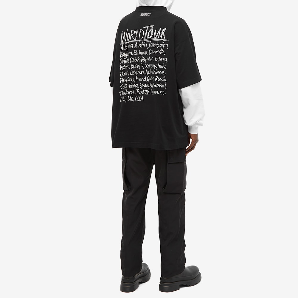 VETEMENTS World Tour Tee Black & Silver | END. (ES)