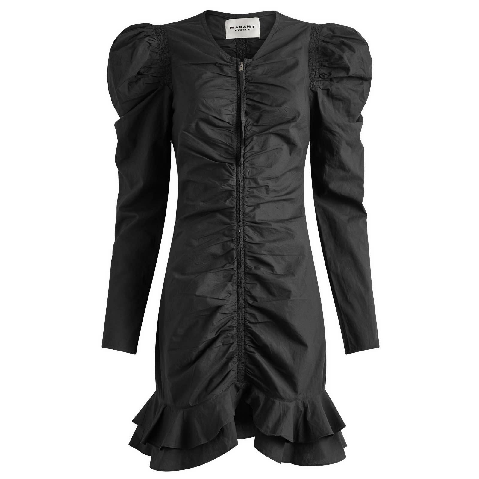 Isabel Marant Étoile Briali Shirred Mini Dress Black | END. (JP)