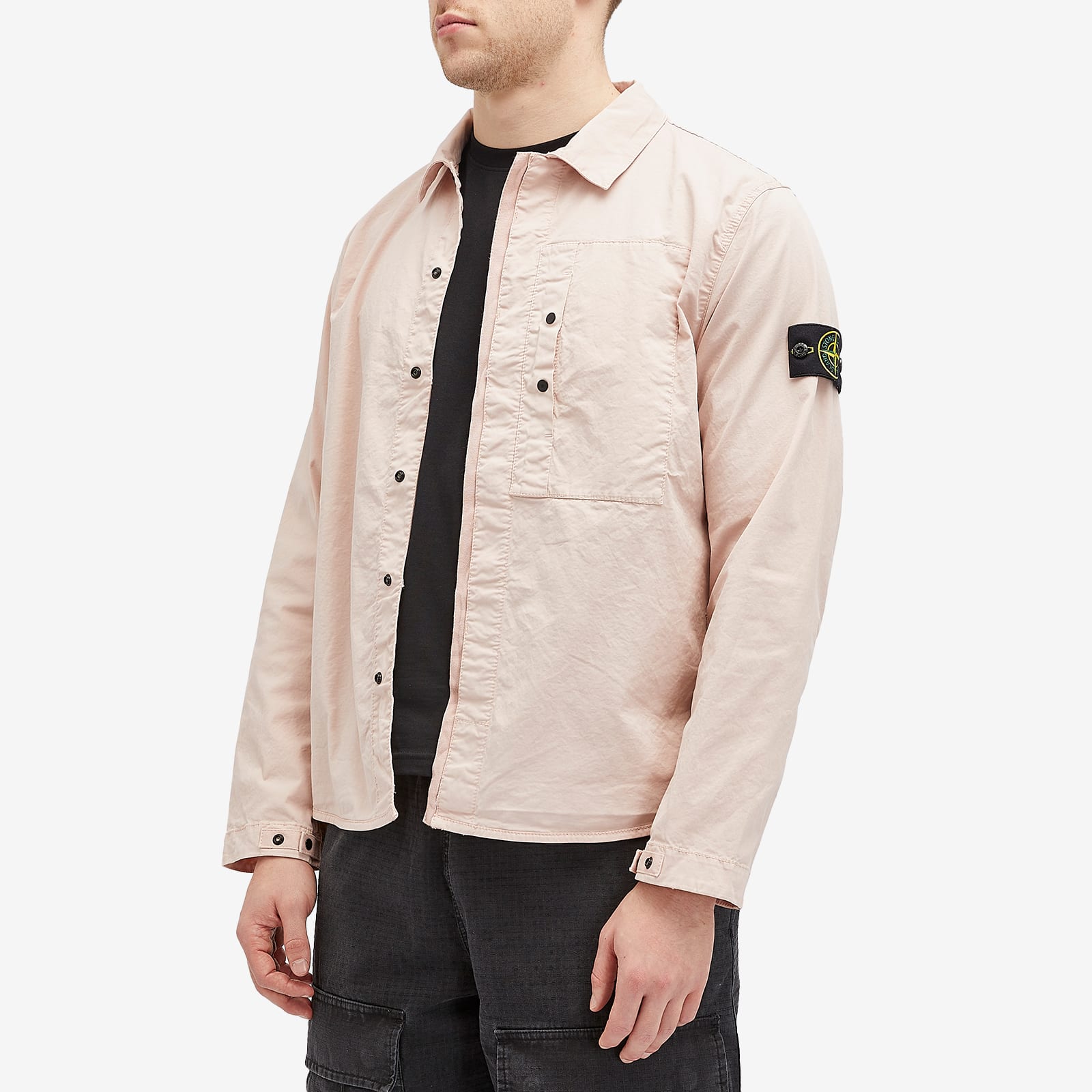 Stone Island Men's Supima Cotton Twill Stretch-TC Button Shirt