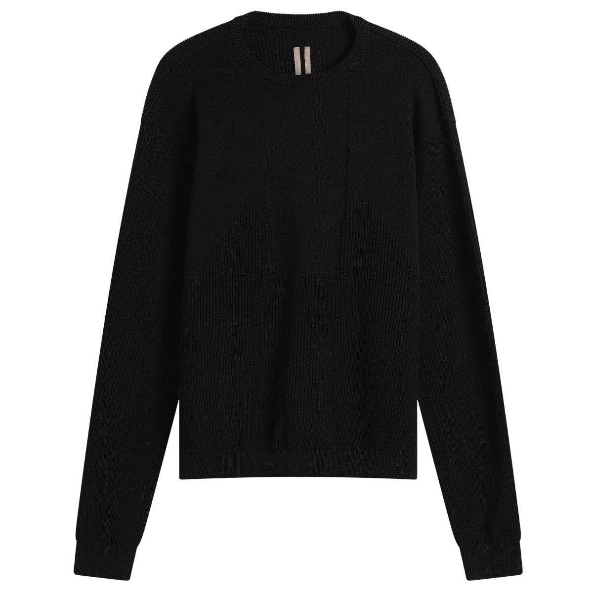 Rick Owens Men's Knit Zip Through Black - Curated Menswear