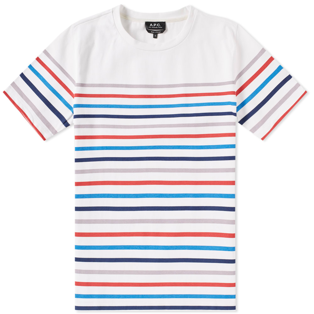 A.P.C. Regular Stripe Tee Multi | END. (UK)