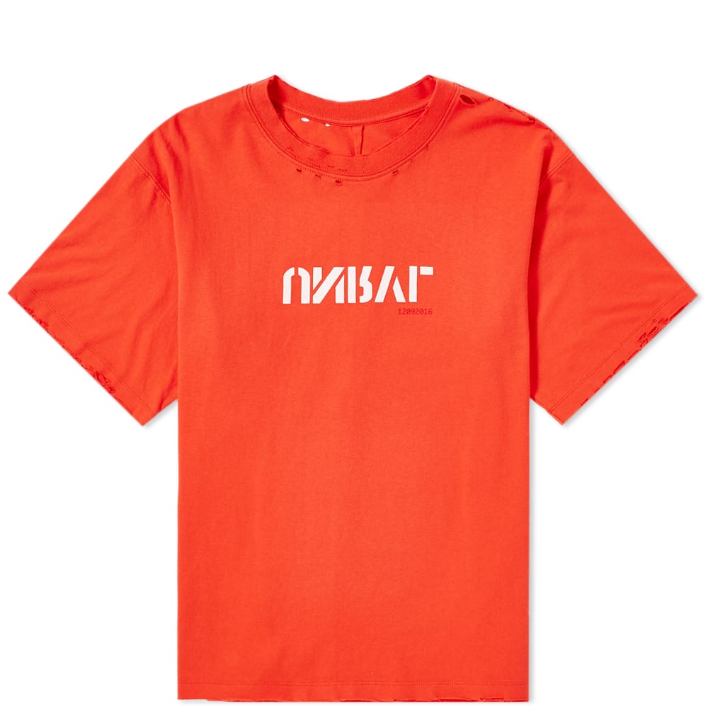 Delivering a dose of vintage skate influence to this Unravel Project tee, the LA-born label wrap its oversized design in bold red shades. Ready for the streets with a soft jersey construction, the deconstructed design boasts a distressed aesthetic born from its founder’s ‘to create something new, you must first destroy’ motto, while creating a utility-inflected finish in the process – dropping its branding in a military-spec, stencilled print, while a contrasting brand patch lies proudly to the reverse.

100% Cotton
Distressed Appearance
Ribbed Crewneck
Printed Branding
Woven Brand Patch
Made in Italy