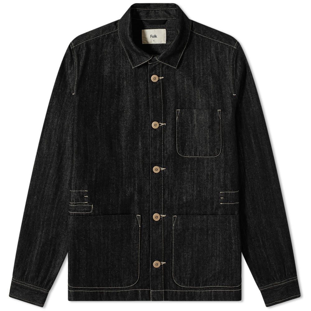 Folk Assembly Jacket Black Denim | END 