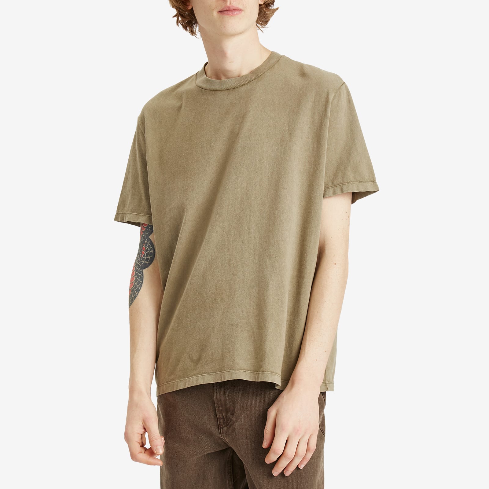 Our Legacy Men's Box T-Shirt Cavalry Olive Legacy Jersey