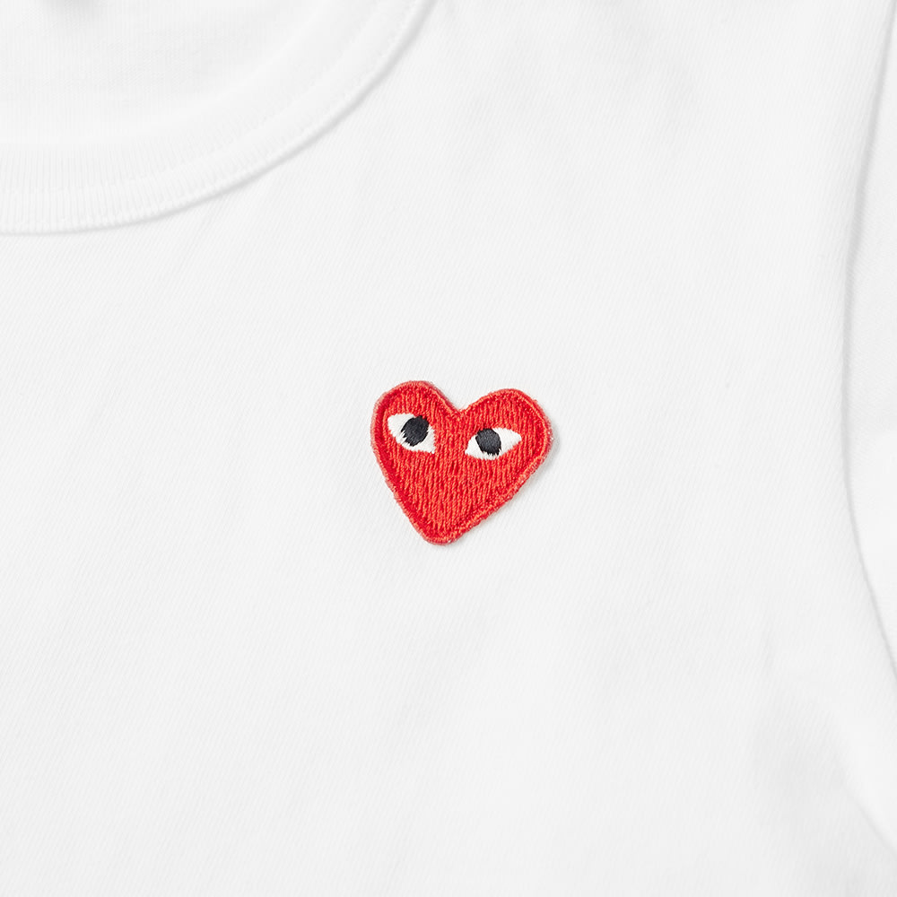 Comme des Garcons Play Kids Red Heart Tee White | END.