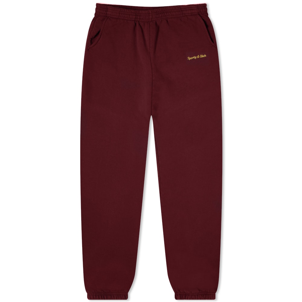 Rich Classic Logo Sweat Pant Burgundy 