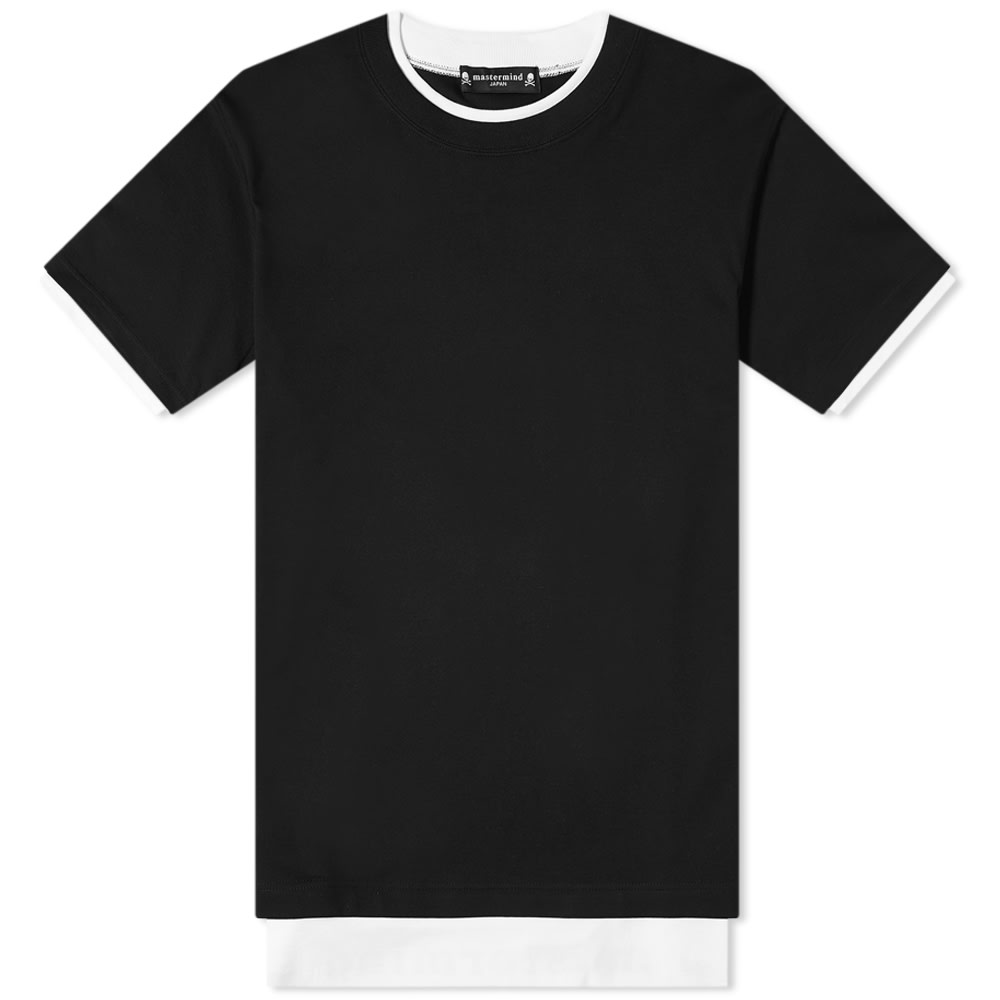 mastermind JAPAN Layered T-Shirt Black & White | END. (SG)