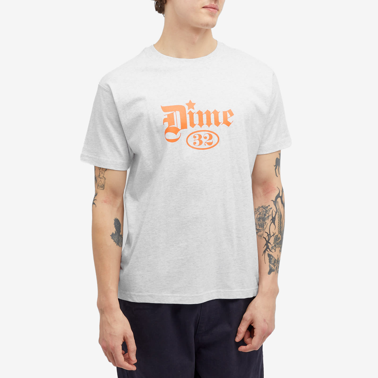 【DIME】 EXE T-SHIRT-ASH Dime Men's Exe T-Shirt Ash - Curated Menswear