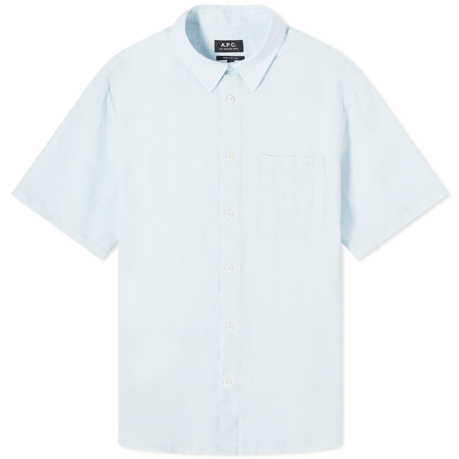(アーペーセー) A.P.C. Bellini シャツ LIAEK H12551 Bellini Logo short-sleeve shirt | Linen canvas | A.P.C.