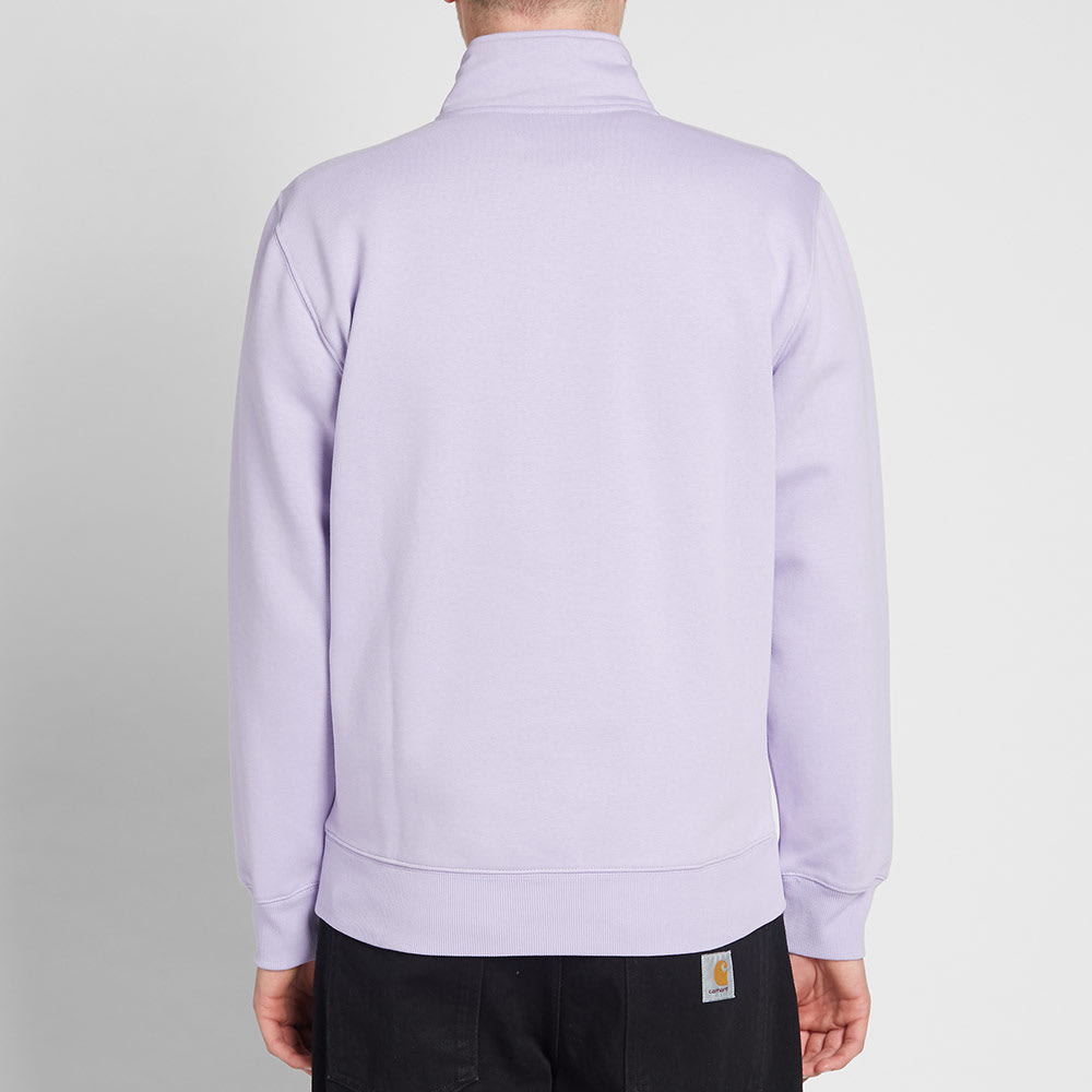 carhartt chase neck zip sweat in purple