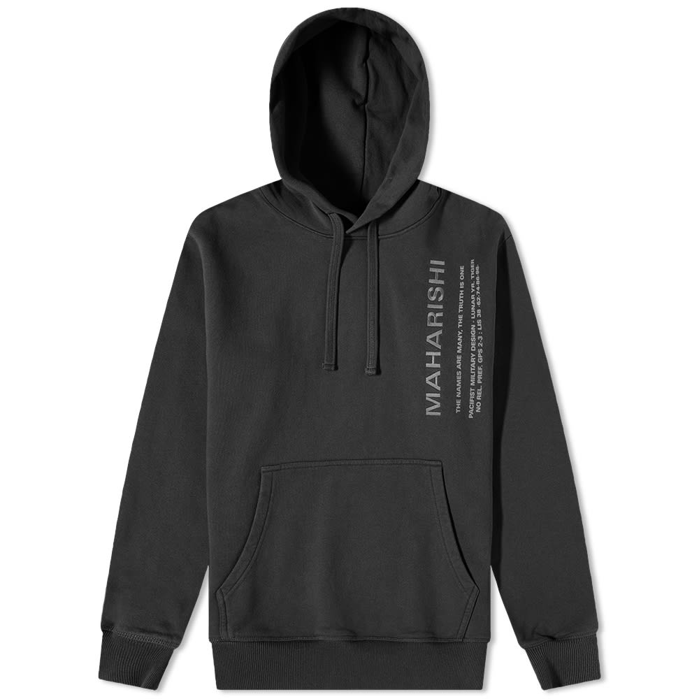 Maharishi MILTYPE Embroidery Hoodie Black END.