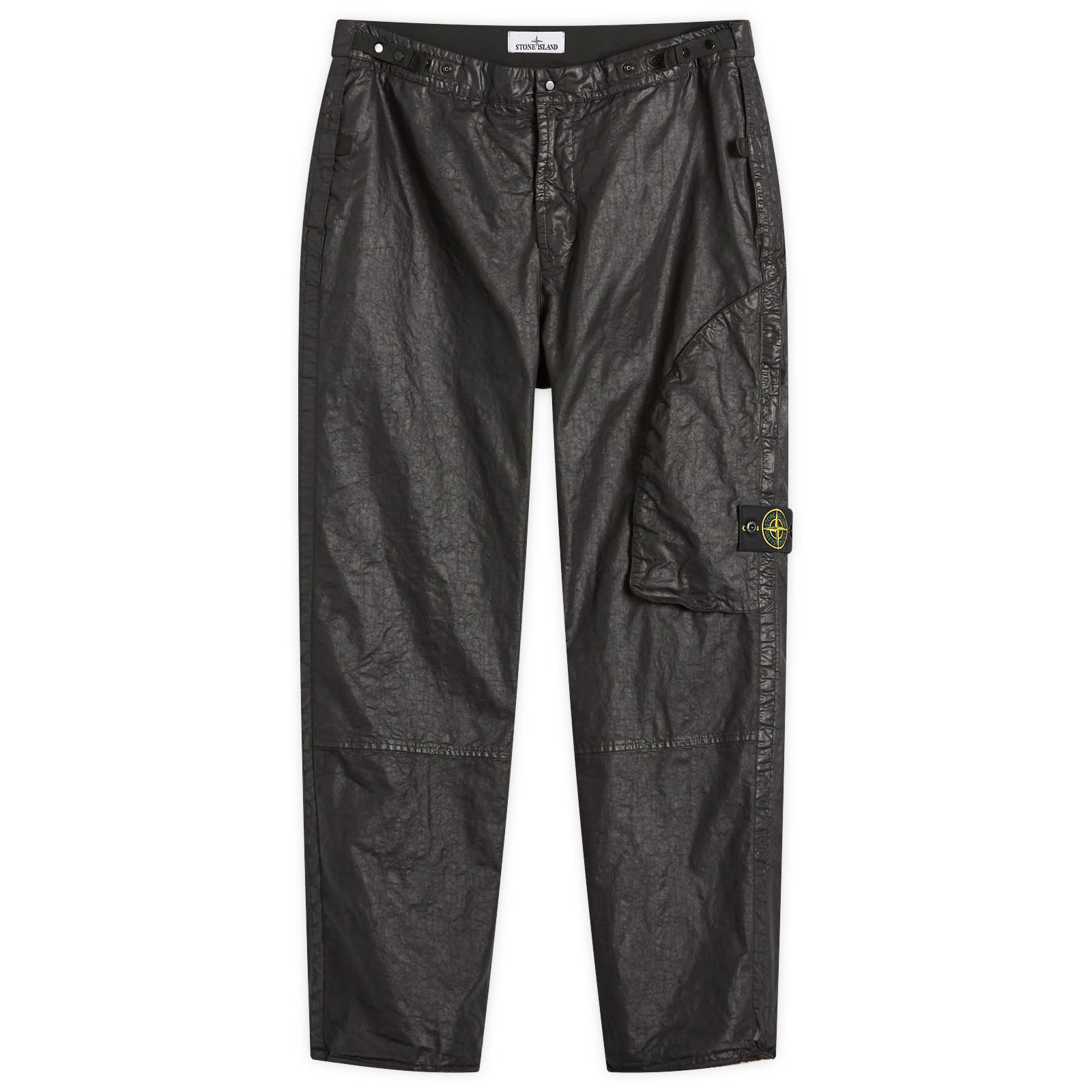 Stone Island Organic Nylon Panama-TC Cargo Pants Black | END