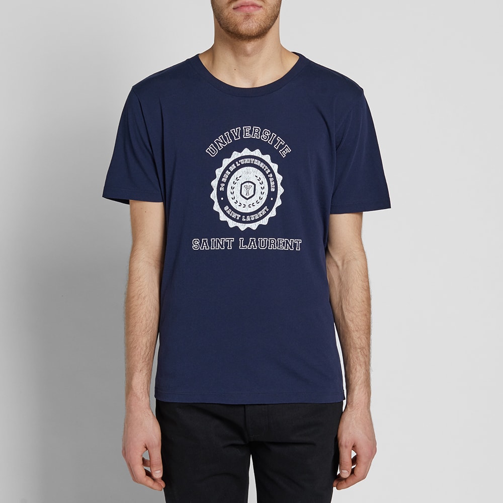 Saint laurent university tee clearance
