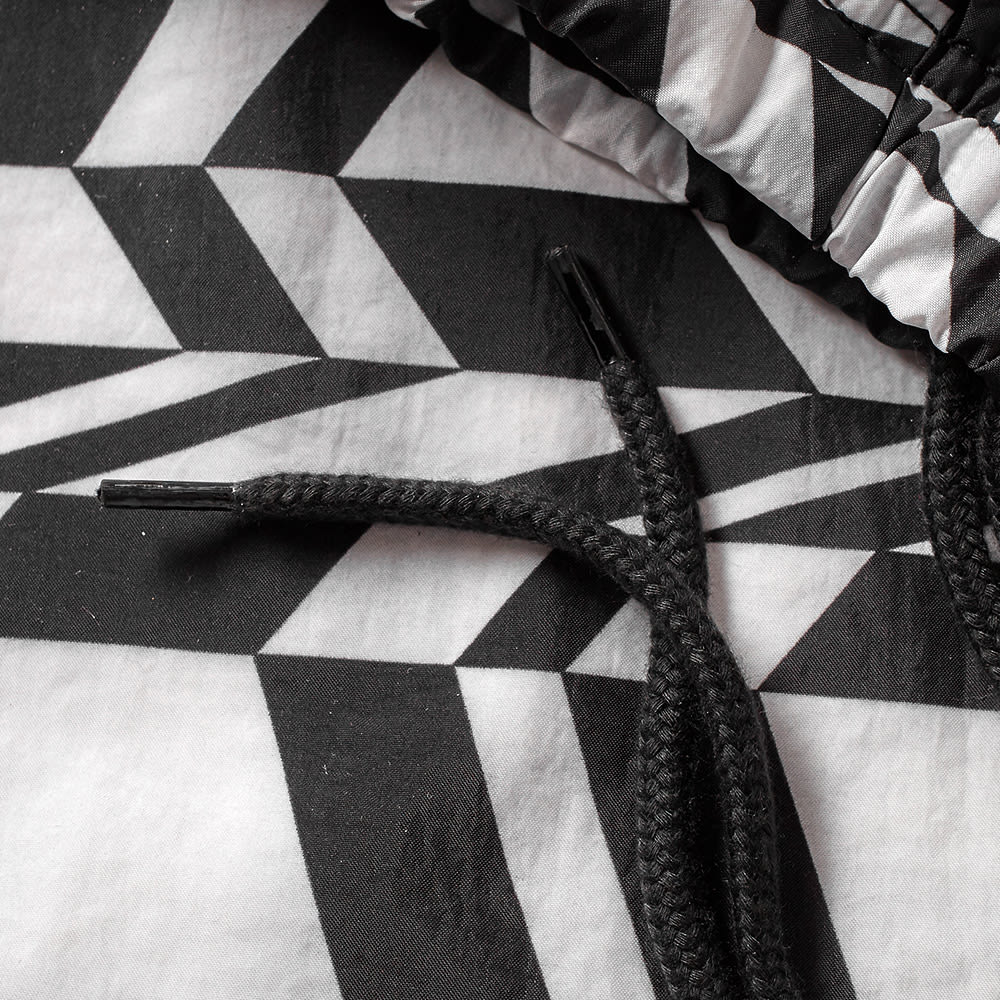 swoosh woven half zip jacket