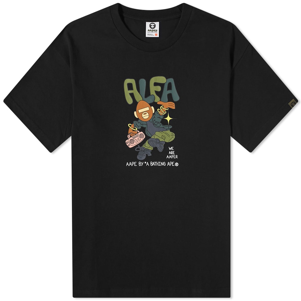 AAPE Tシャツ 黒 AAPE X KSANER TEE STYLE-02 | AAPE.JP