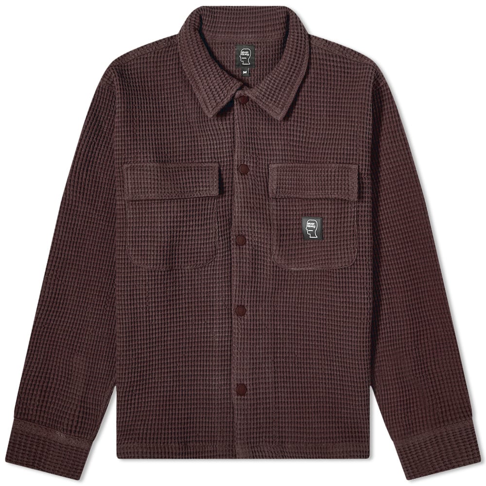 Brain Dead Waffle Snap Front Overshirt 