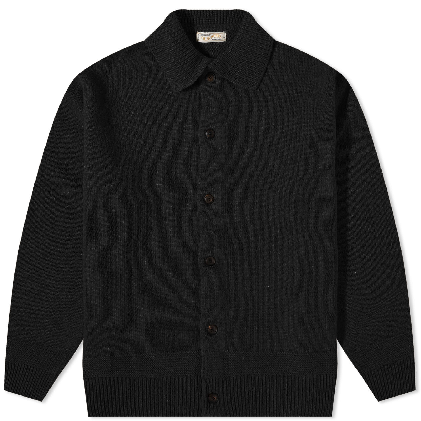 FrizmWORKS Wool Knit Cardigan Jacket Black END. (GB)