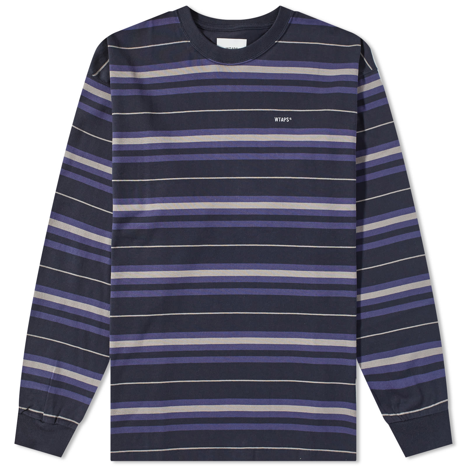 WTAPS 07 Long Sleeve Stripe T-Shirt Navy | END. (CA) WTAPS 07 Long Sleeve Stripe T-Shirt Navy | END. (CA)