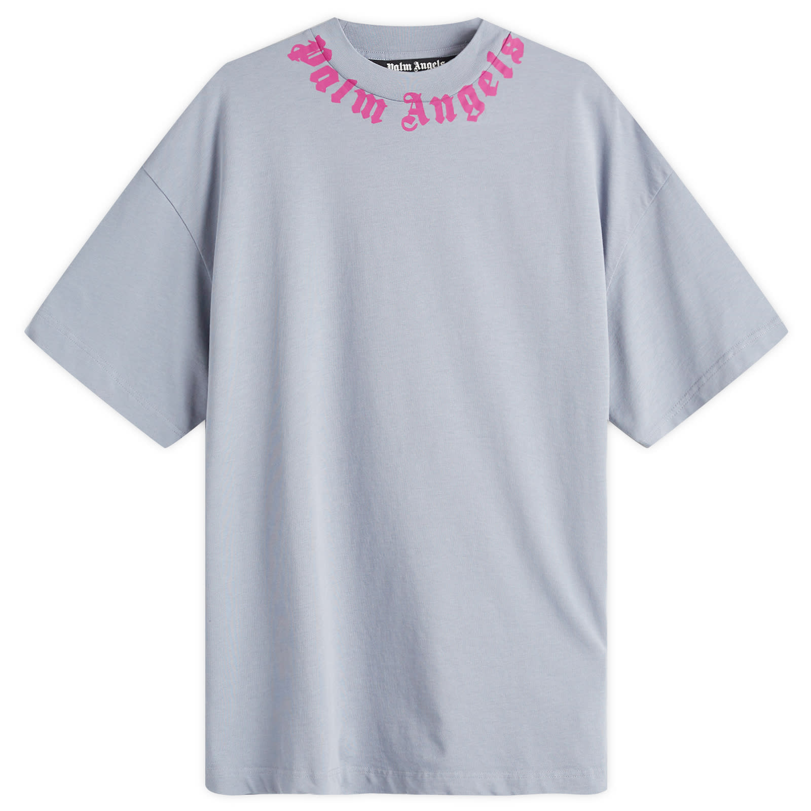 Palm Angels｜ (PMAA001F24JER004 0322) Palm Angels Neck Logo T-Shirt Grey | END. (CA)