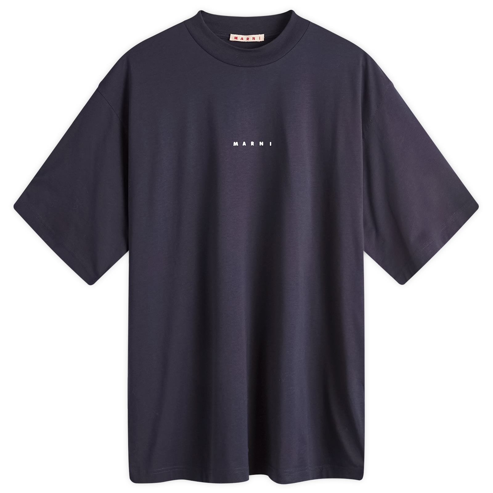 Marni Logo Crew Neck T-Shirt Blue & Black | END. (US)