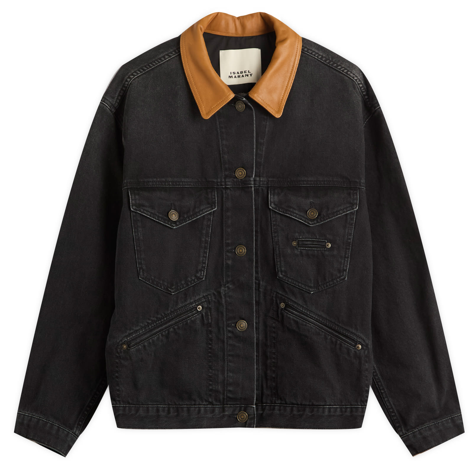 Isabel Marant Women's Faded Black Petunia Denim Jacket
