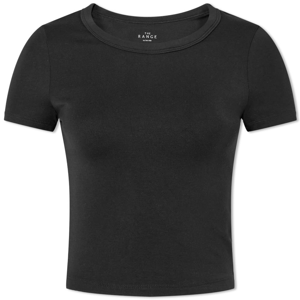 The Range Modal Jersey Cropped Tee Jet Black END US 