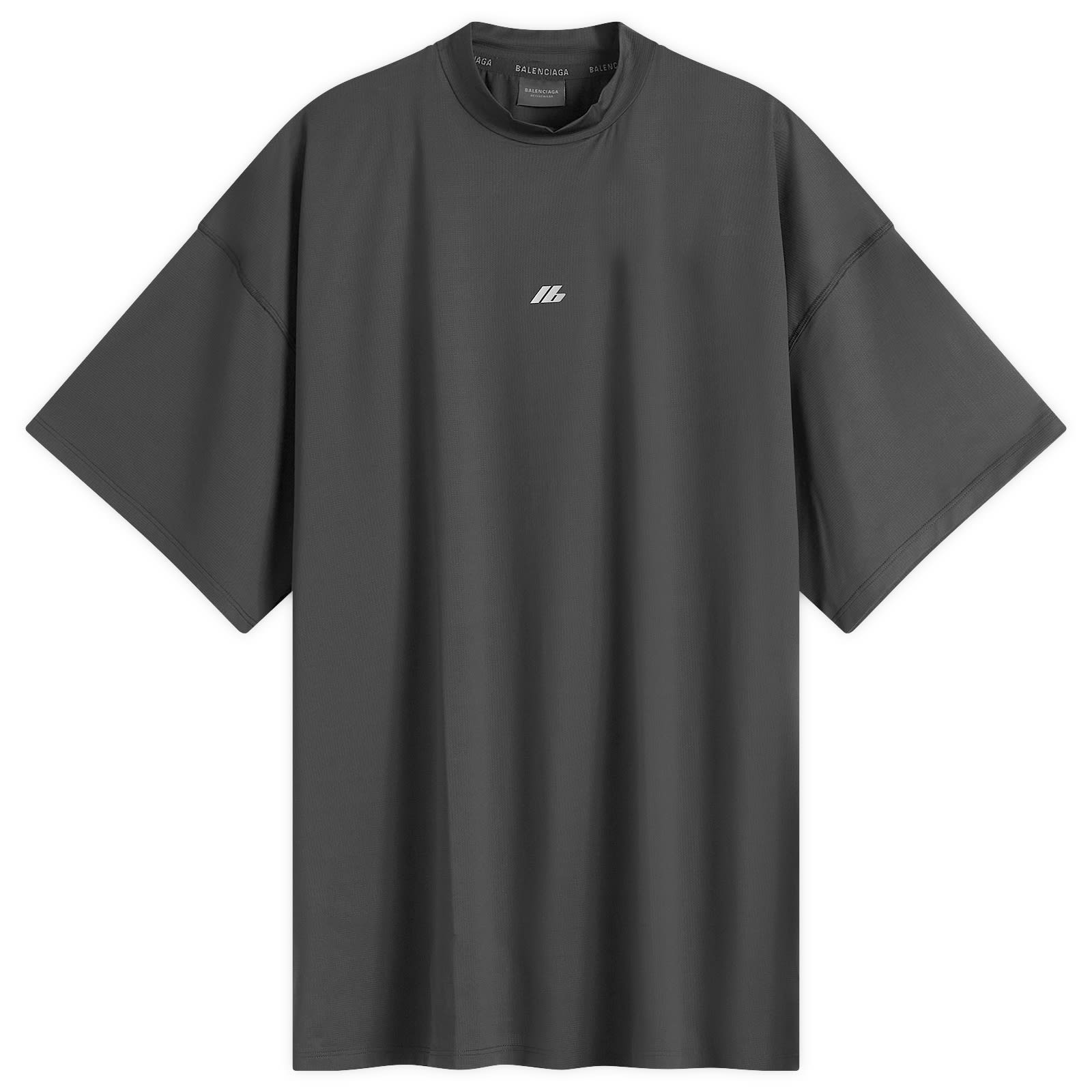 Balenciaga Technical Mesh Short Sleeve T-Shirt Black