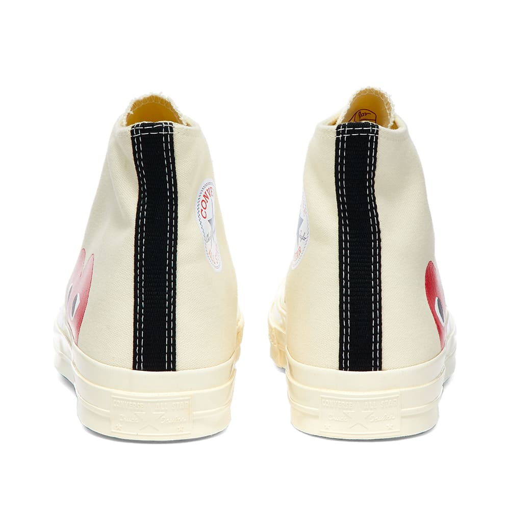 comme des garcons play x converse chuck taylor 1970s hi beige