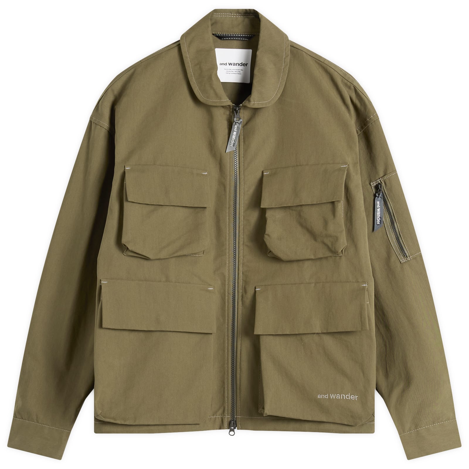 and wander Men’s C/PE Twill Field Jacket Khaki