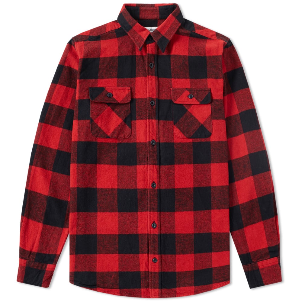 Vanquish Buffalo Check Work Shirt Red & Black | END. (UK)