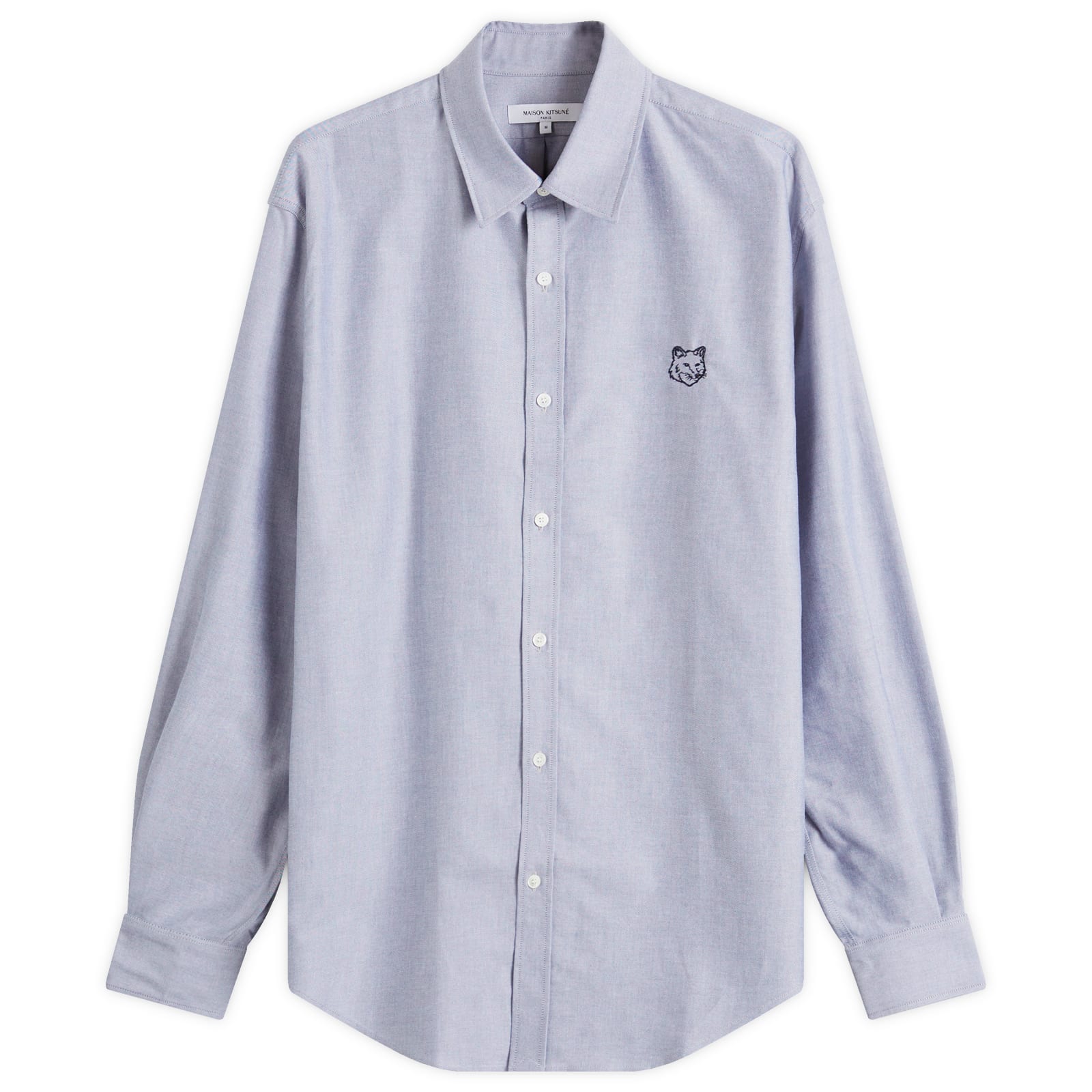 Maison Kitsune Contour Fox Head Skate Shirt Navy END. (GB)
